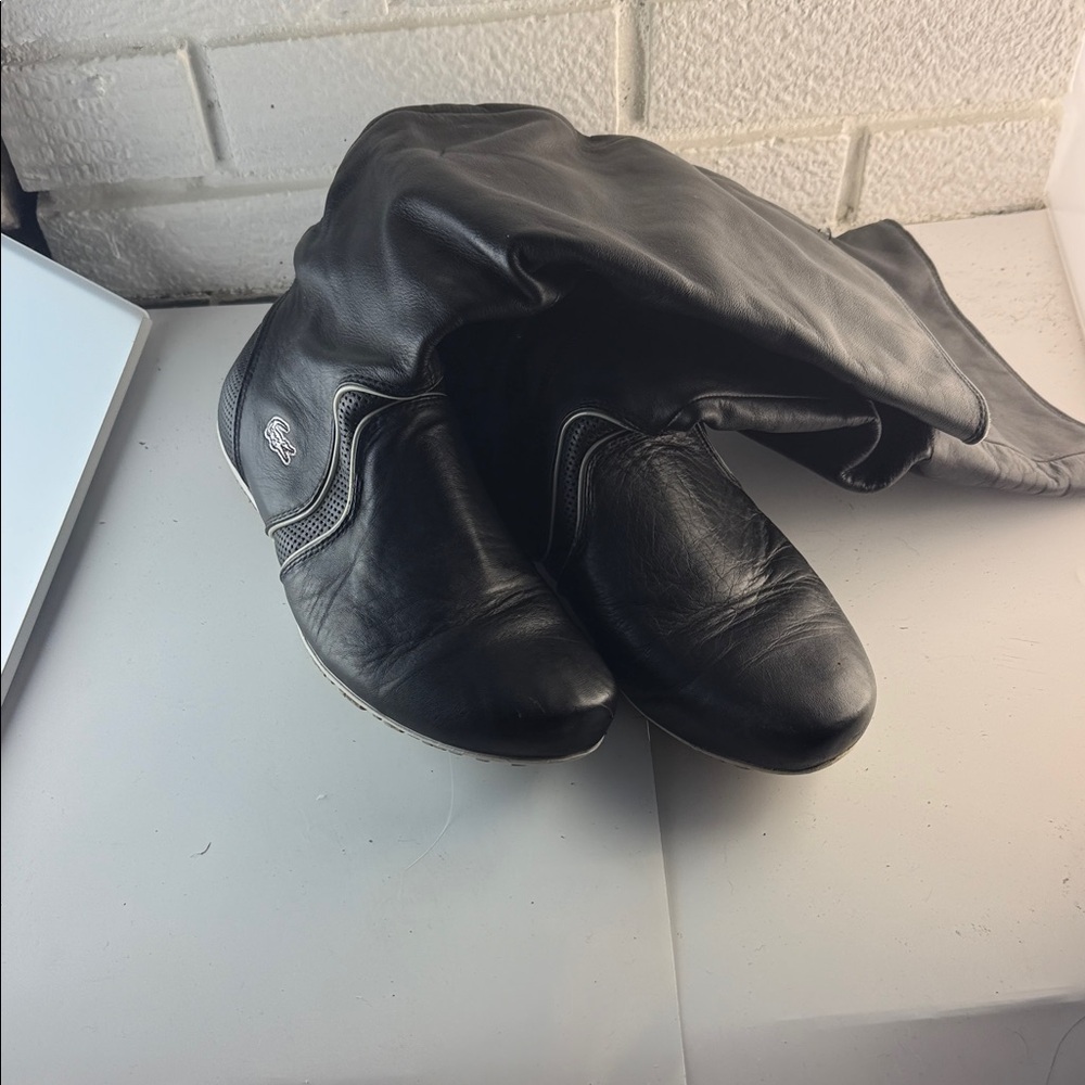 Lacoste Black Leather Boots